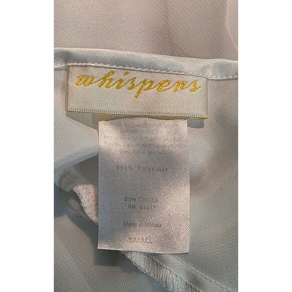 Whispers Nightgown Lingerie Slip Dress Embroidered Sheer Size Small - Picture 5 of 6